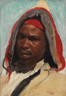 Leopold Carl Müller - Head of a man