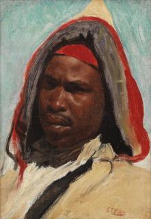 Leopold Carl Müller - Head of a man