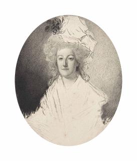 Leopold Flameng - Marie-Antoinette Aux Tuileries D\'Après Alexandre Kucharski (1741-1819)
