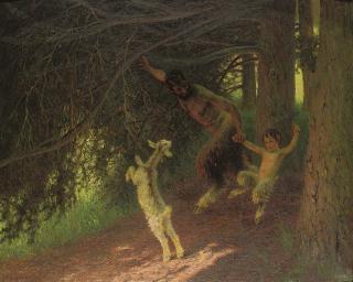 Leopold Franz Kowalski - Fauns gamboling in the forest