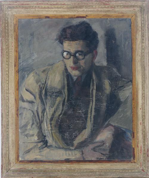 Leopold Gottlieb - Portrait of a man, wearing glasses
