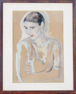 Leopold Gottlieb - Portrait of a woman with arms crossed