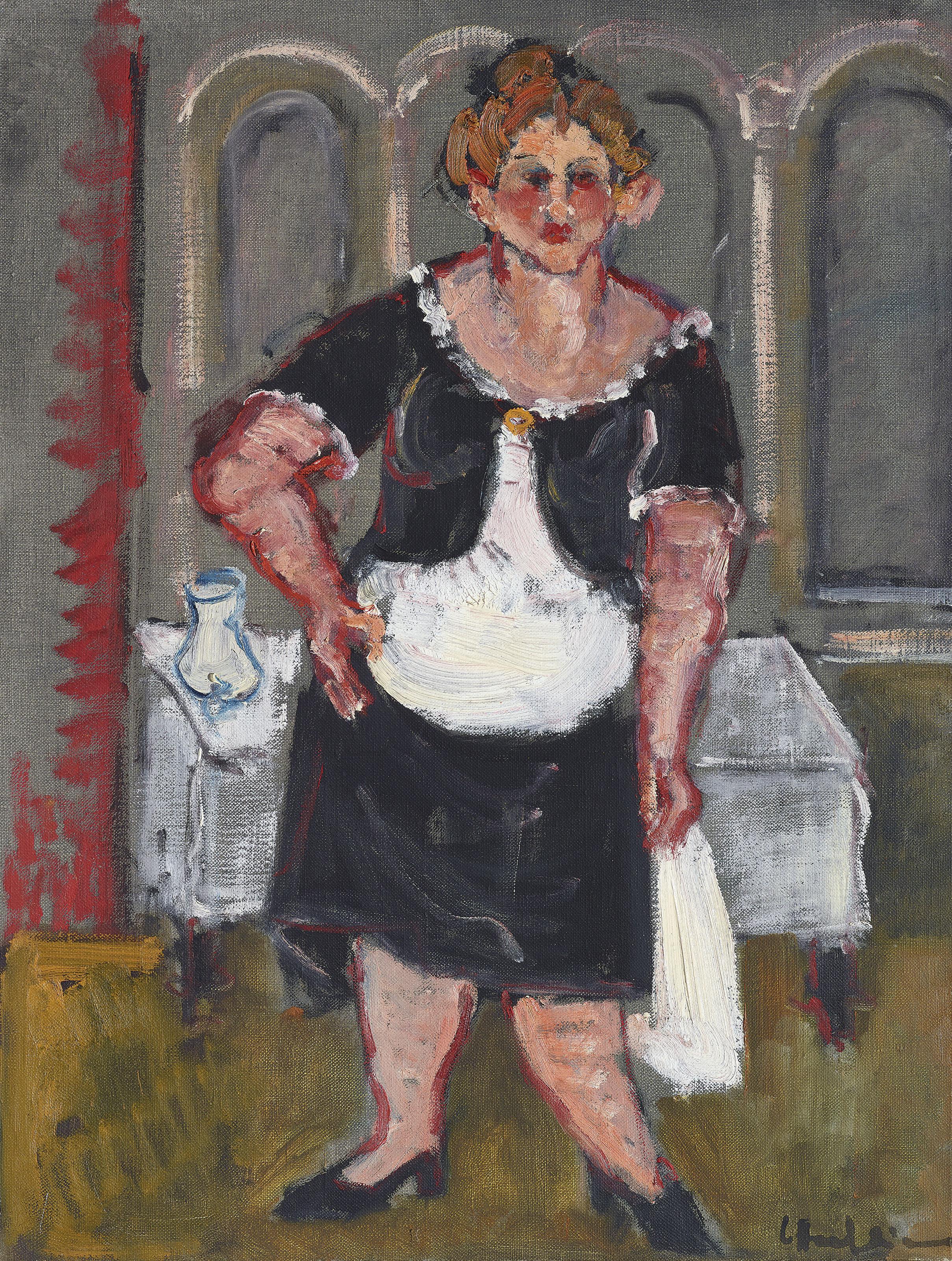 Leopold Haefliger - Serviertochter, um 1976