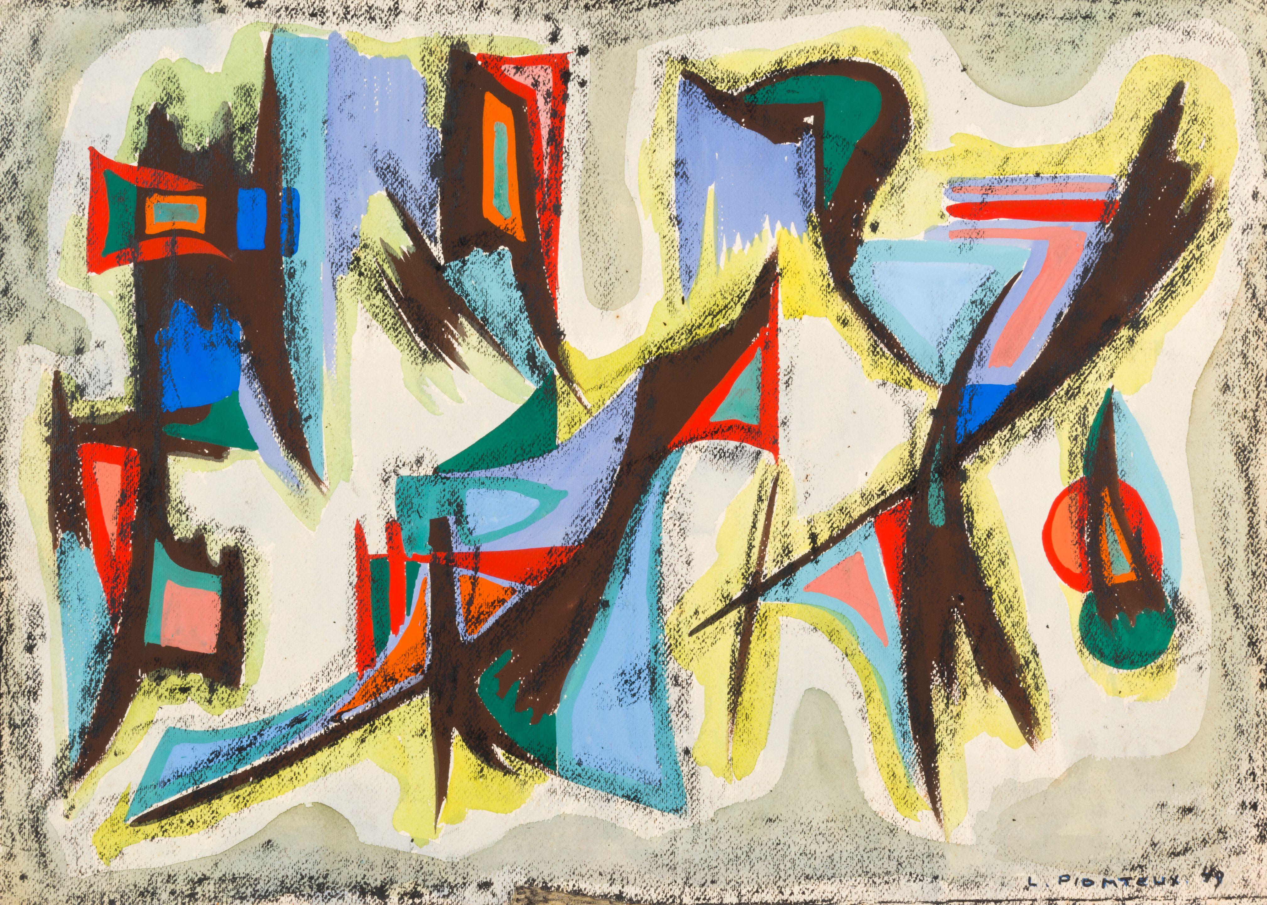 Leopold Plomteux - Composition abstraite