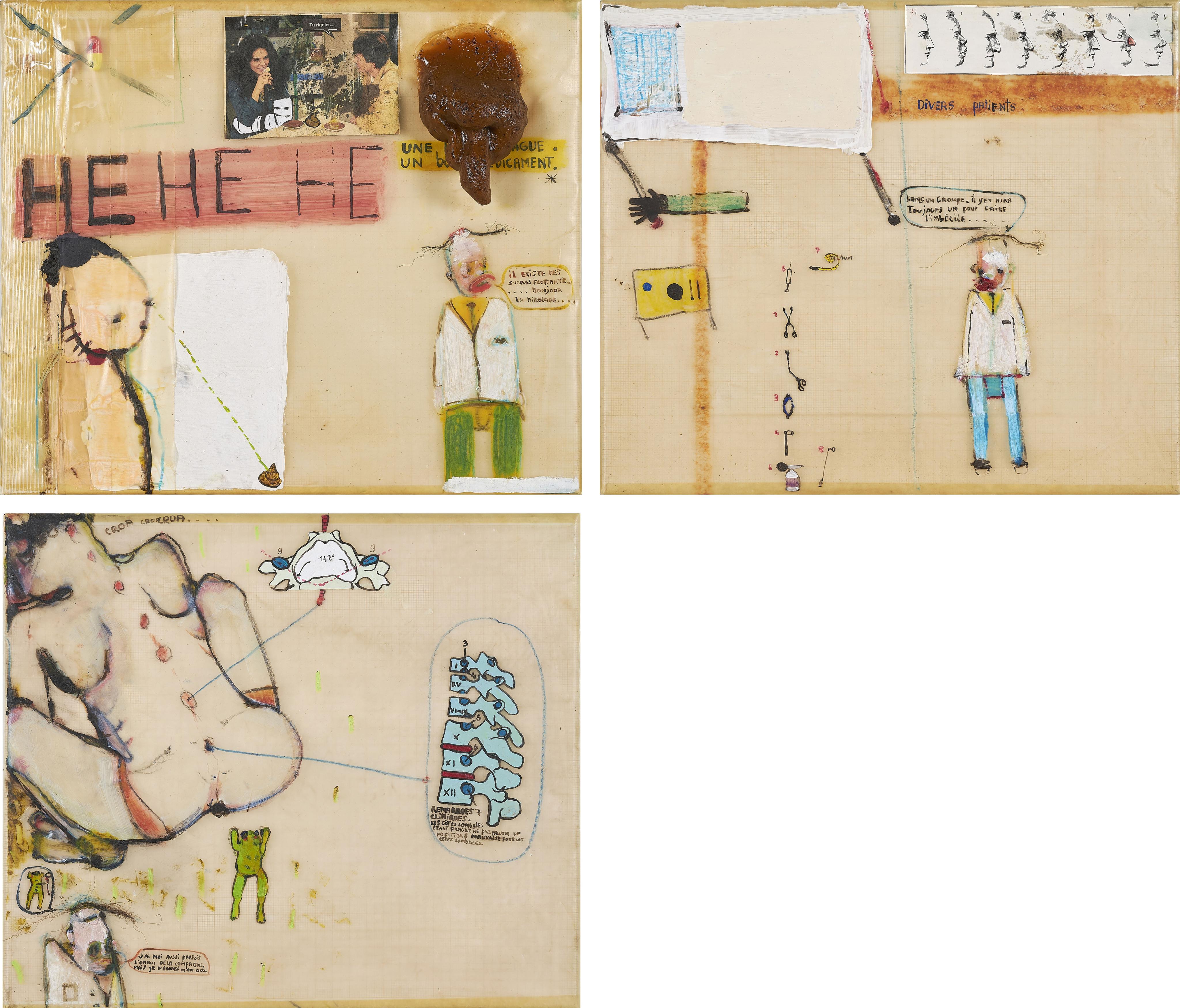 Léopold Rabus - Konvolut von 3 Papierarbeiten.