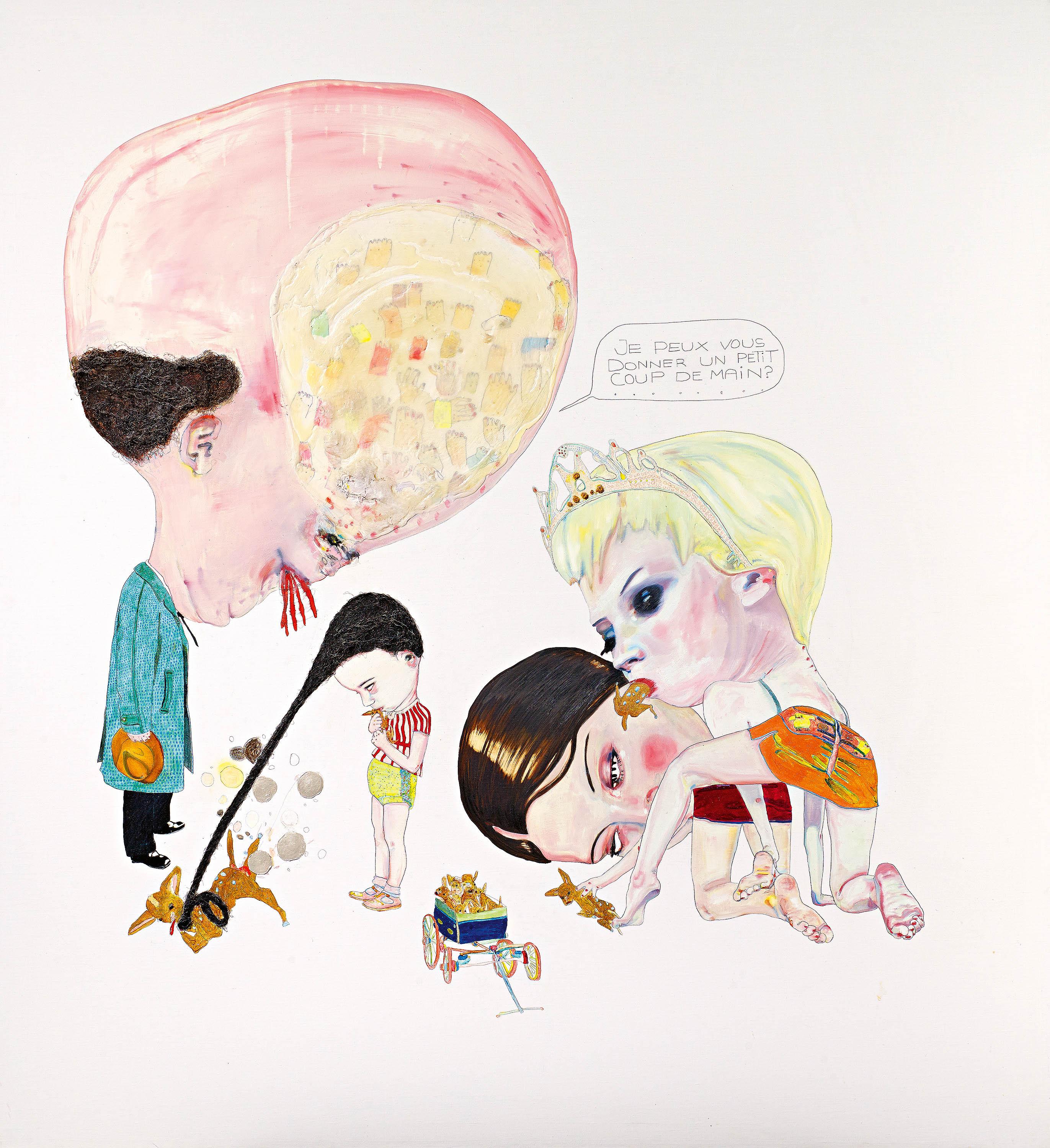 Léopold Rabus - Scène avec biches