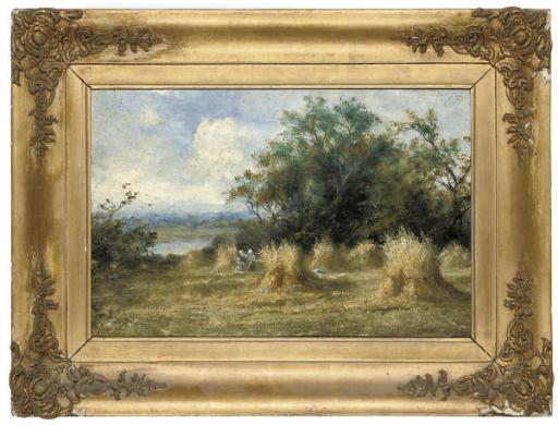 Leopold Rivers, R.B.A. - Amongst the haystooks