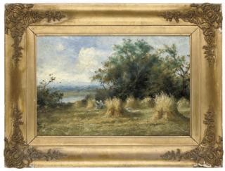 Leopold Rivers, R.B.A. - Amongst the haystooks