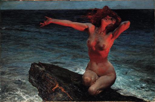 Léopold Schmutzler - A Nude on the Beach