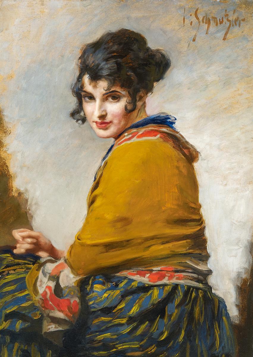 Leopold Schmutzler - Damenporträt