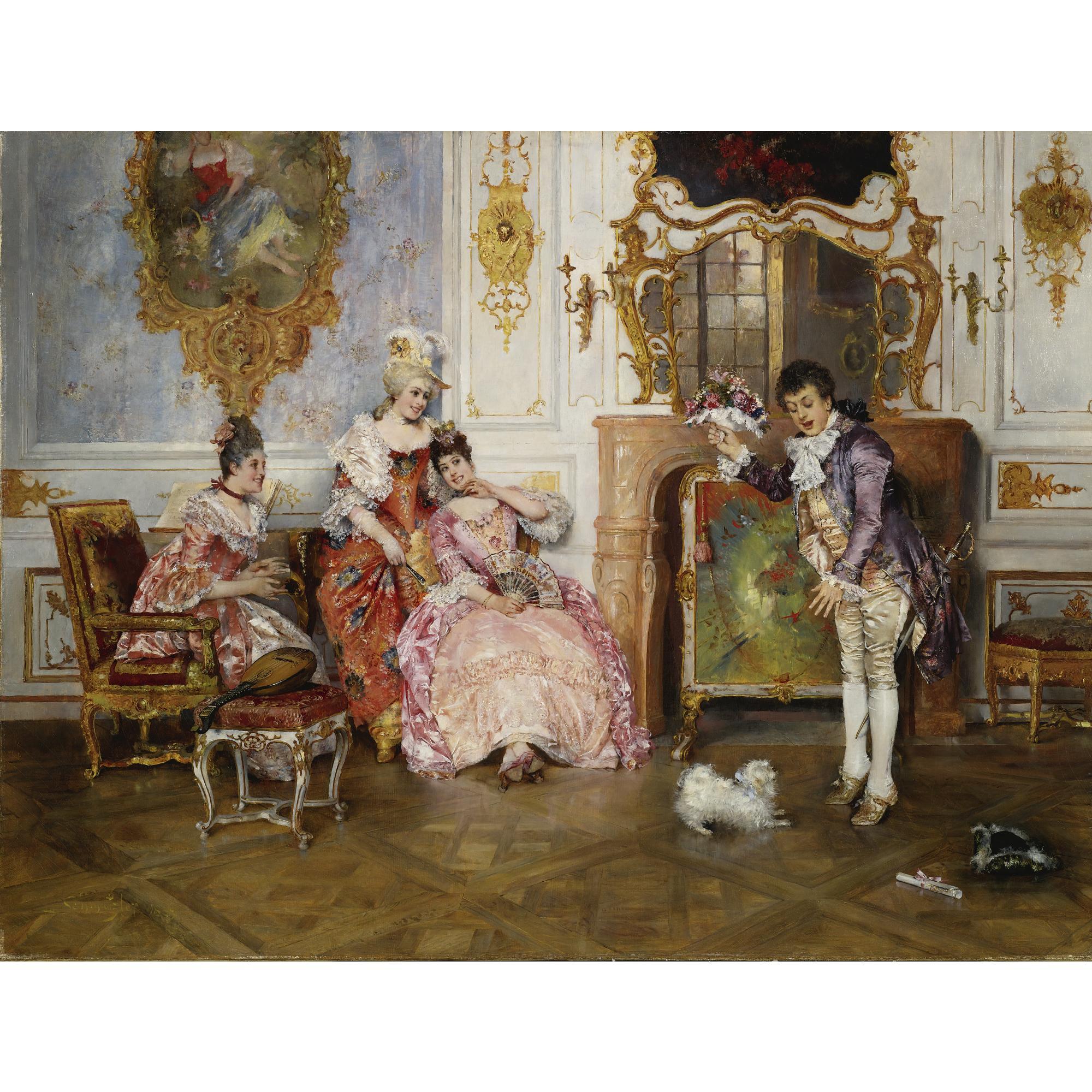 Leopold Schmutzler - The Suitor\'S Arrival