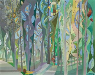 Leopold Survage - Couple dans la forêt