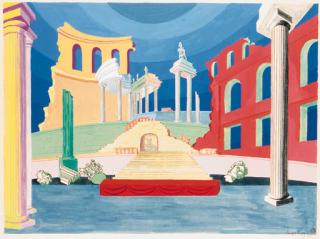 Léopold Survage - Décor de Thêatre pour Les Euclides