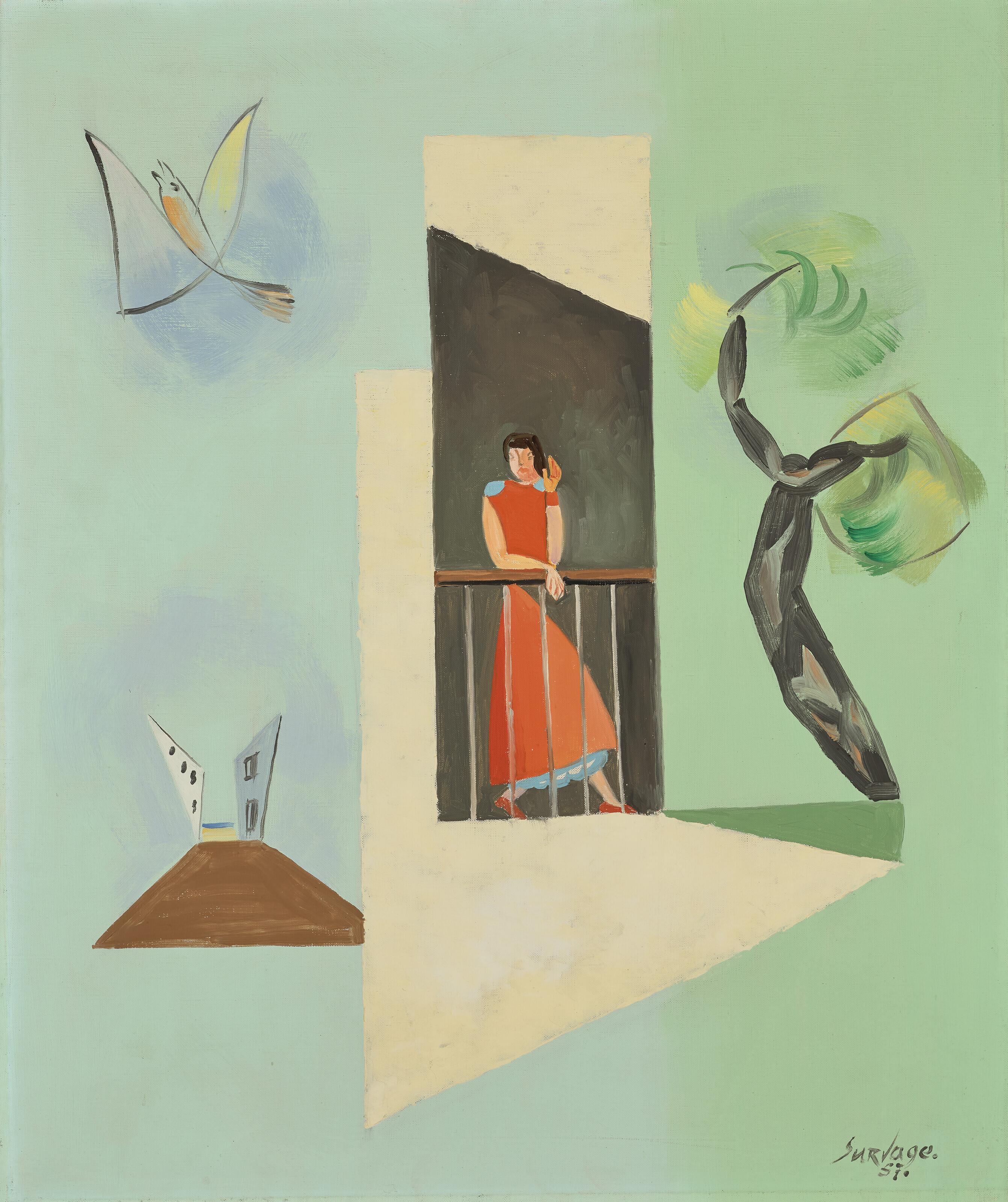 Léopold Survage - Femme au balcon