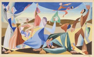 Léopold Survage - Figures In A Landscape