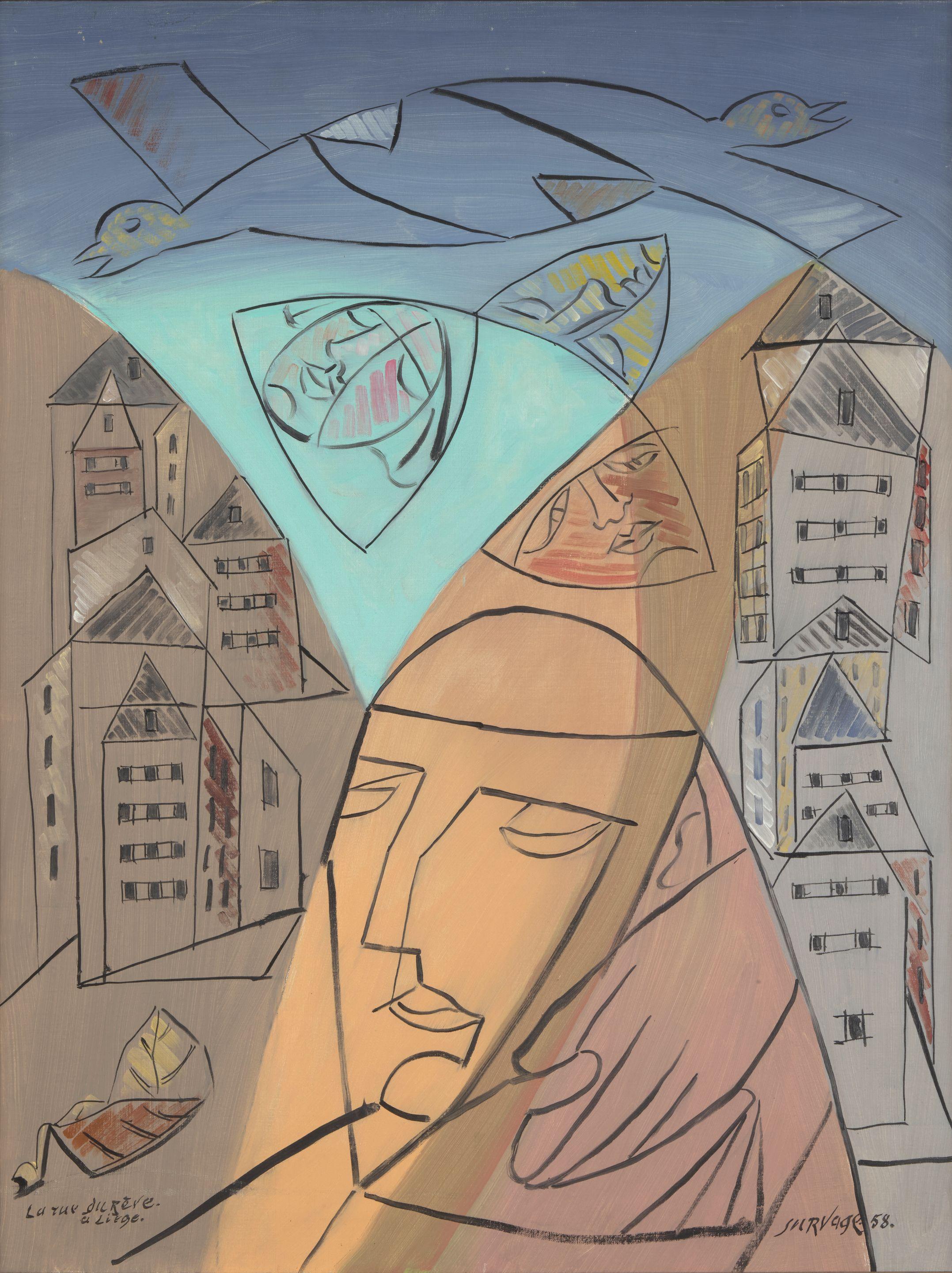 Léopold Survage - \'La Rue du Rêve à Liège\'