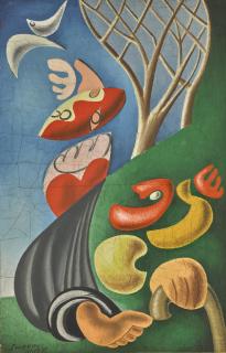 Léopold Survage - Man And Bird