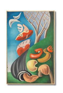 Léopold Survage - Man and bird