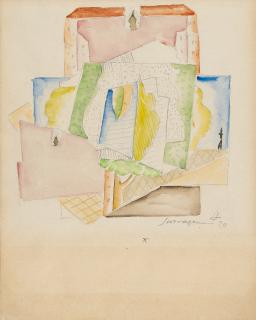 Léopold Survage - Parklandschaft mit Staffage