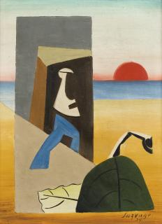 Léopold Survage - Personnage Et Feuille