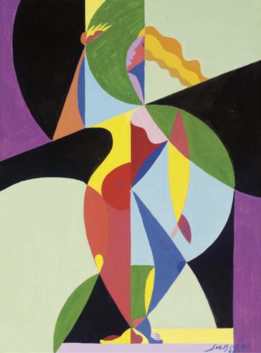 Leopold Survage - Projet d\'illustration pour Le Serpent de Paul Valéry