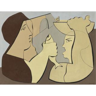 Leopold Survage - Russian Les Vendeuses De Poisson (La Dispute), 1927