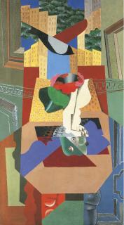 Léopold Survage - Vase au camélia et à l\'oiseau