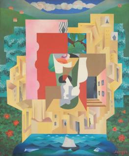 Léopold Survage - Village au bord de mer