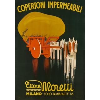 Leopoldo Metlicovitz - Copertoni Impermeabili, Ettore Moretti, Milano