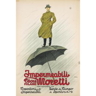 Leopoldo Metlicovitz - Impermeabili Moretti