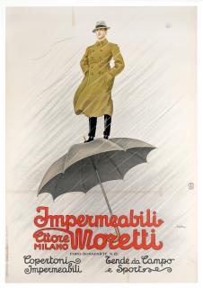 Leopoldo Metlicovitz - Impermeabili Moretti