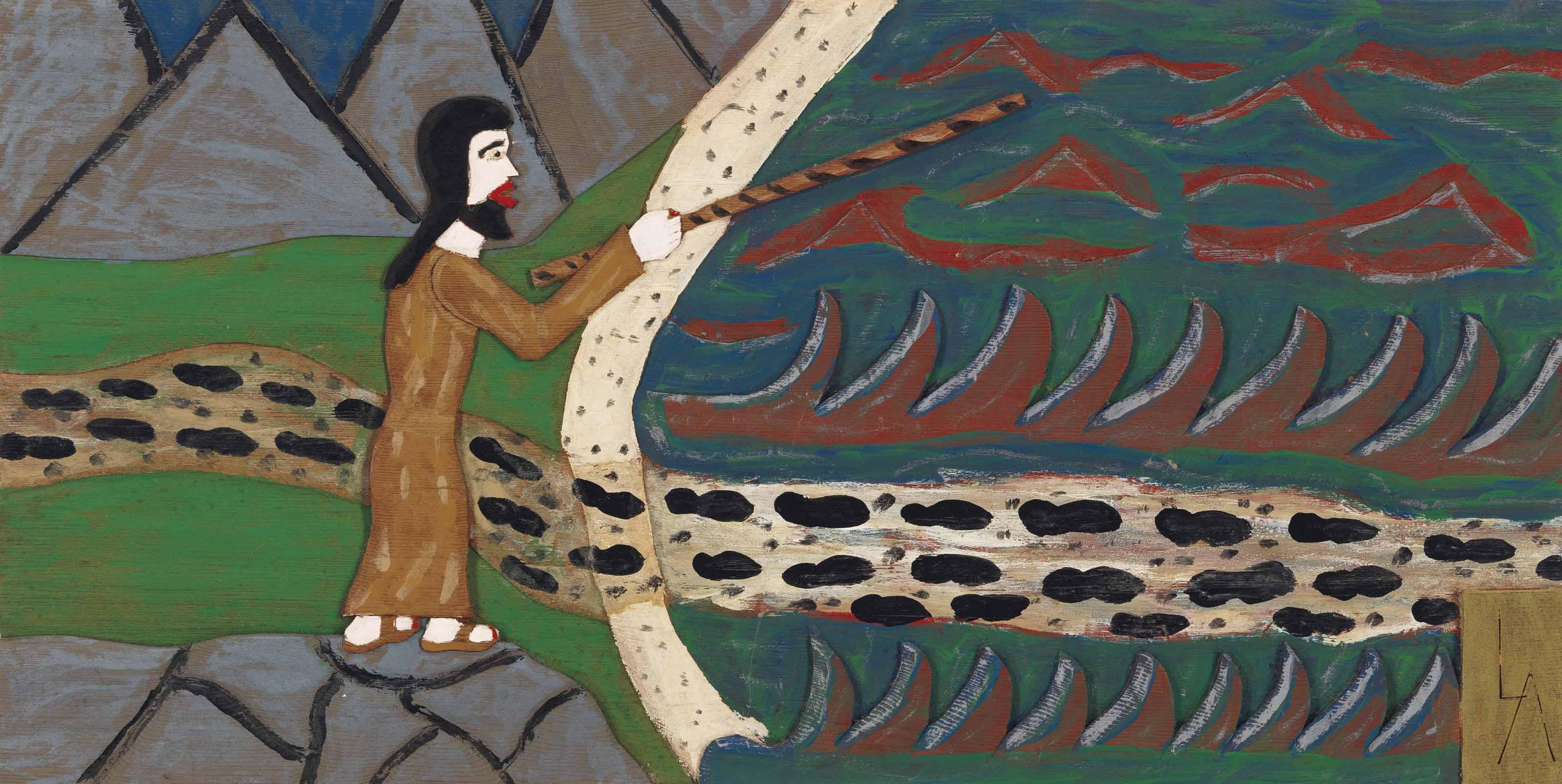 Leroy Almon - Untitled (Moses Parting the Red Sea), 1989