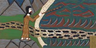 Leroy Almon - Untitled (Moses Parting the Red Sea), 1989
