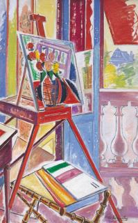 Leroy Leveson Laurent De Maistre - The Artist\'s Easel