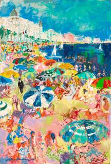 LeRoy Neiman - Beach at Cannes