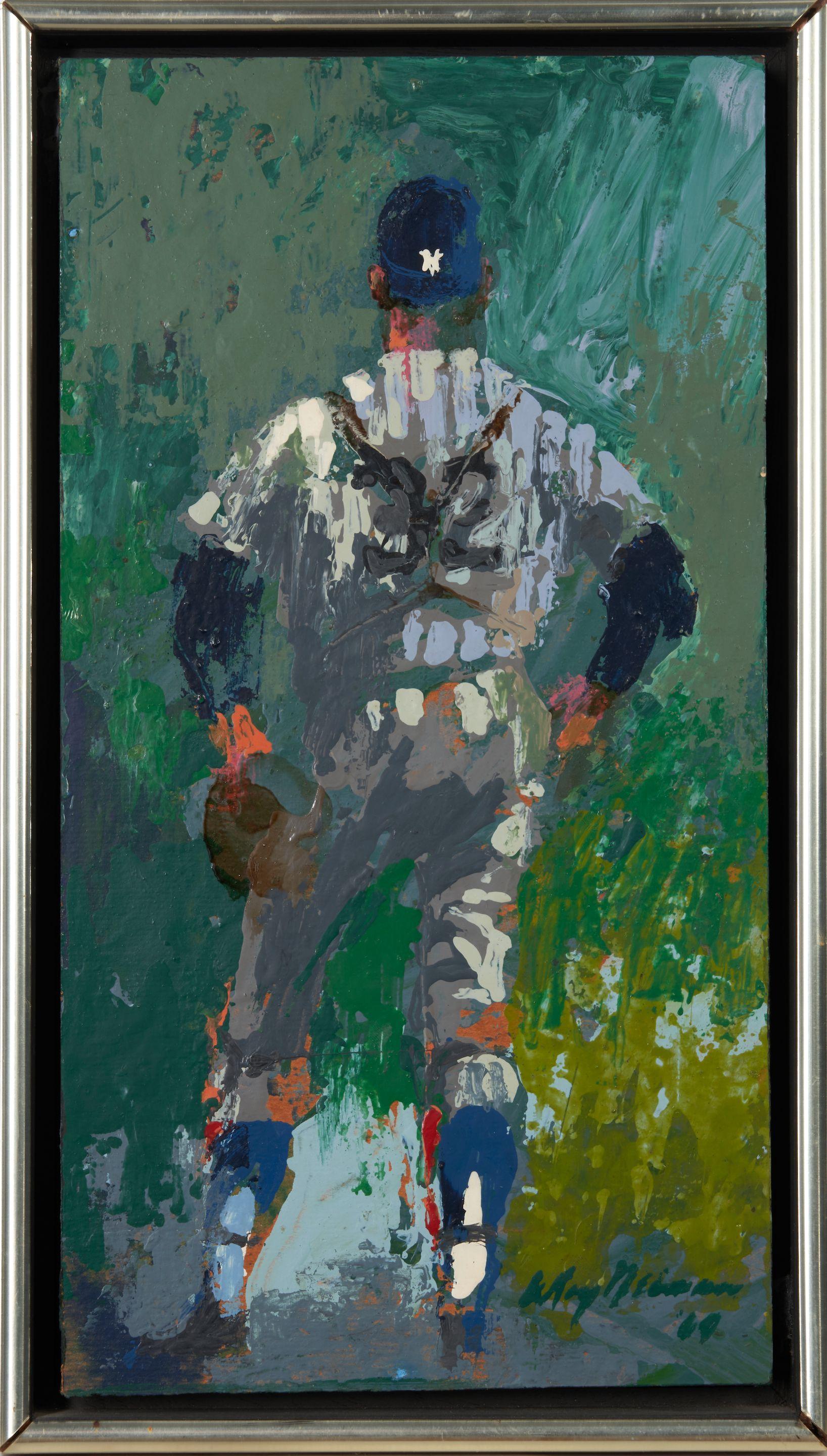 Leroy Neiman - Elston Howard, Catcher