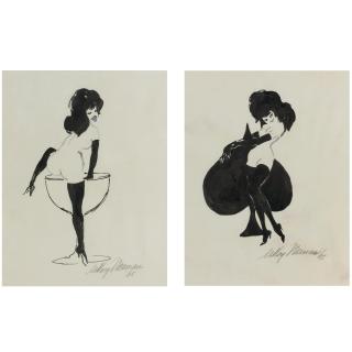 LeRoy Neiman - Femlins:  A Pair Of Drawings