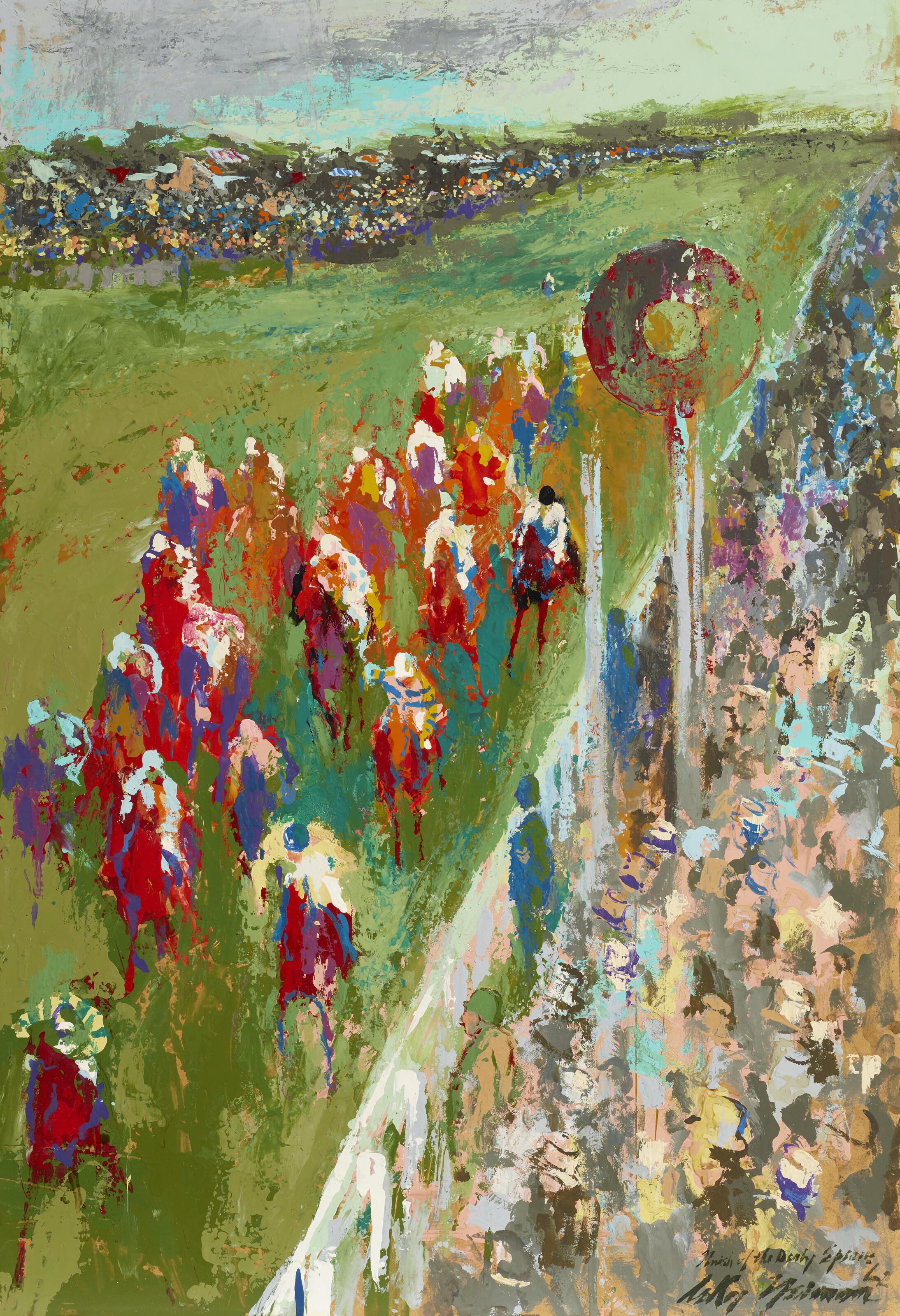 Leroy Neiman - Finish of the Derby Epsom