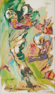 LeRoy Neiman - Jets Against Kansas (Emerson Boozer #32)