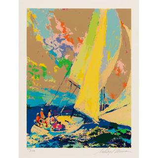 LeRoy Neiman - Normandy Sailing (Brigitte)
