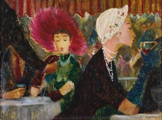 Leroy Neiman - Woman In The Red Hat