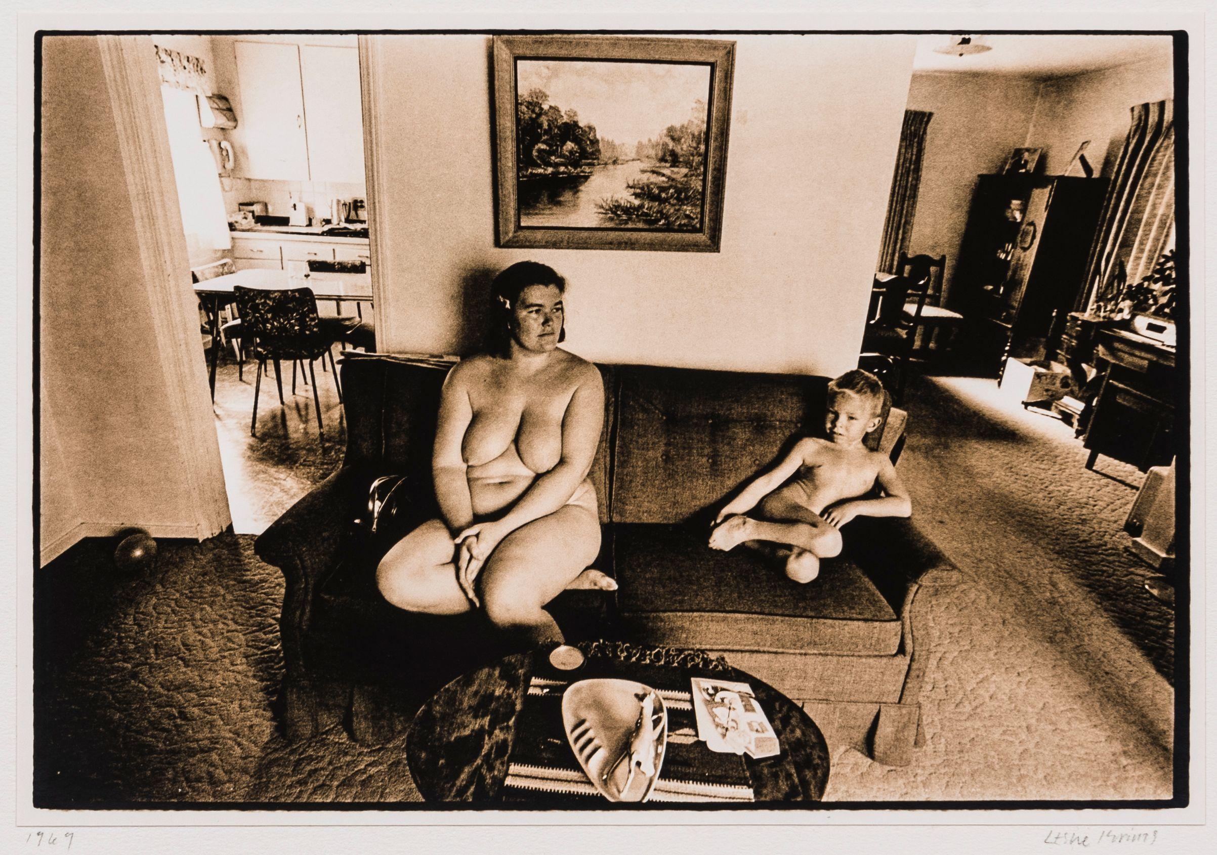 Les Krims - Untitled (Woman and Child on Couch)