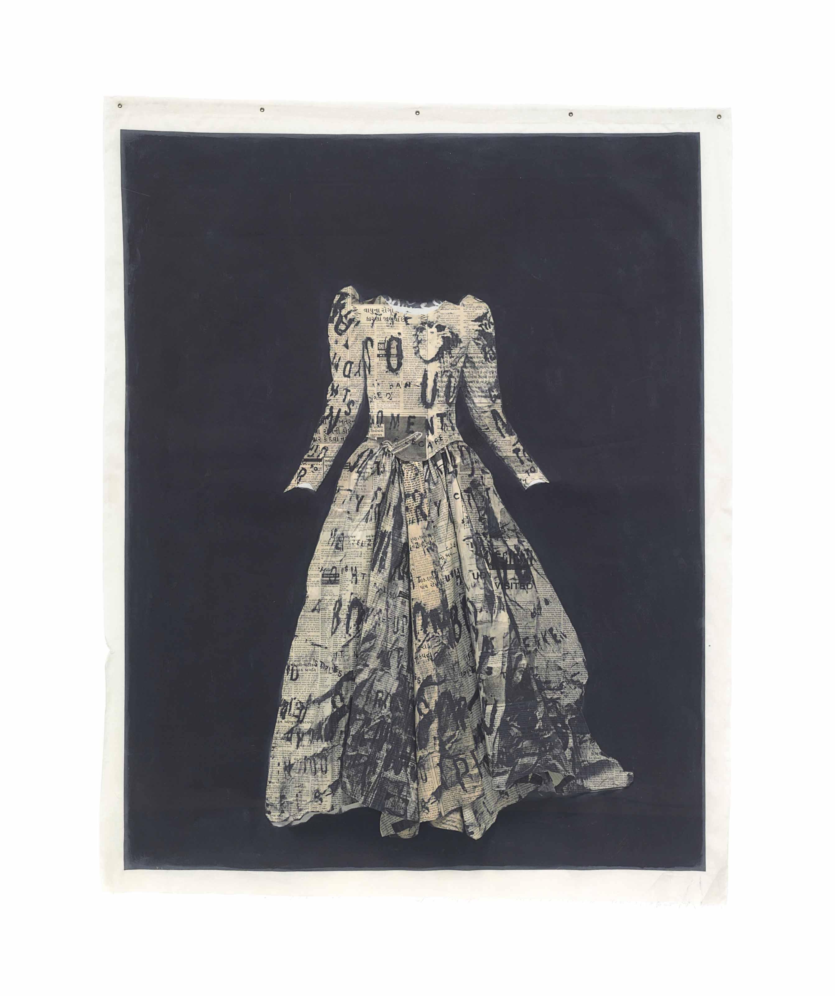 Lesley Dill - Clothe my Naked Body, Poem Wedding Dress