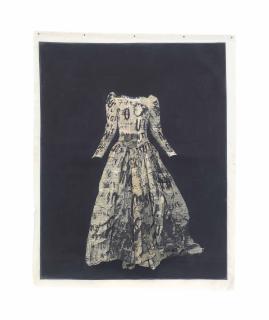 Lesley Dill - Clothe my Naked Body, Poem Wedding Dress