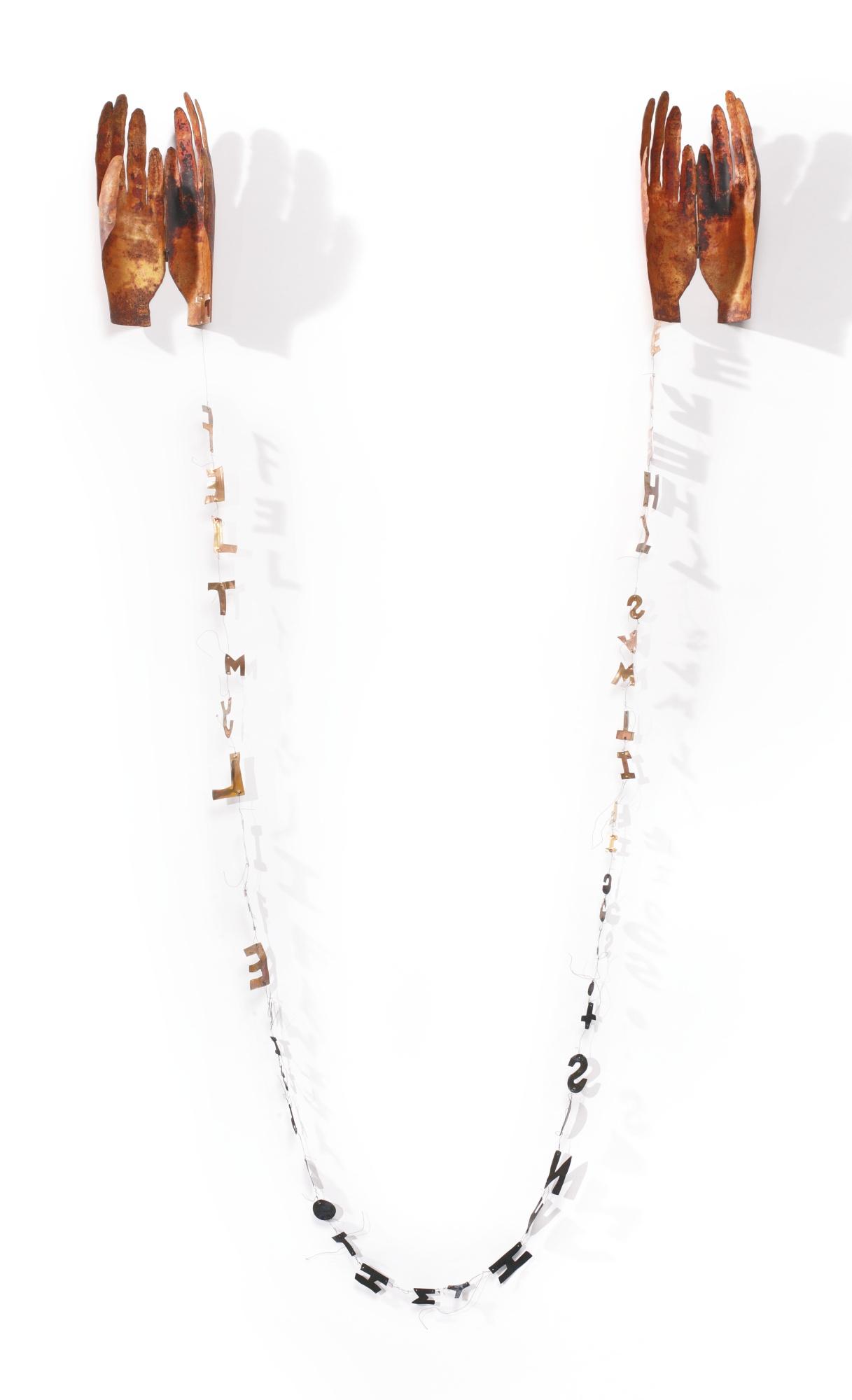 Lesley Dill - Copper Poem Hands