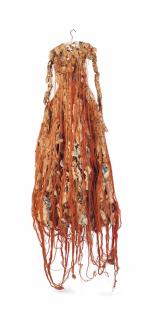 Lesley Dill - Flame Thread Dress of Polyglot Language
