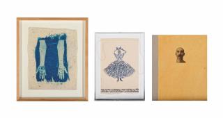 Lesley Dill - Poem Hands; together with Woman with Hindi Healing and The Thrill Came Slowly