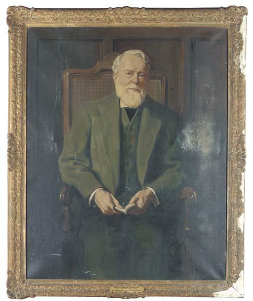 Leslie A. Wilcox - Portrait of the 11th Baron Kinnaird, seated