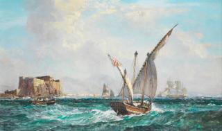 Leslie Arthur Wilcox - A scene in the Bay of Naples
