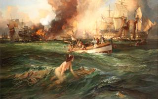 Leslie Arthur Wilcox - Jeannette, Trafalgar 1805